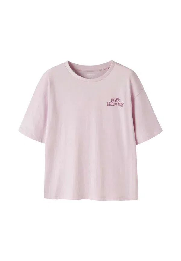 Футболка с вышивкой print t-shirt Name It rose, розовый
