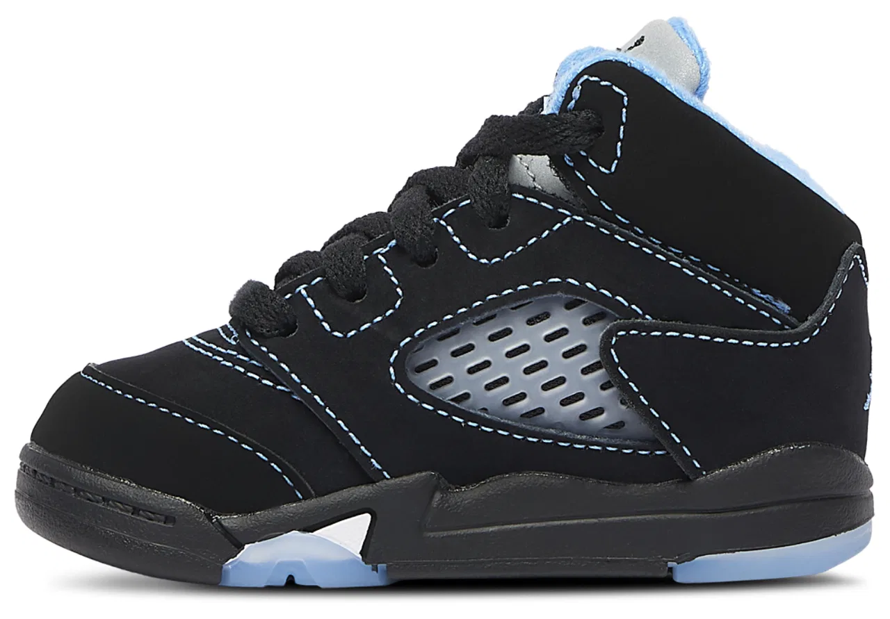 Кроссовки для мальчиков Jordan Retro 5, черный/синий — фото 2