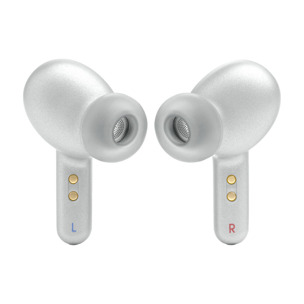 Беспроводные наушники JBL Live Pro 2, серебряный — фото 3