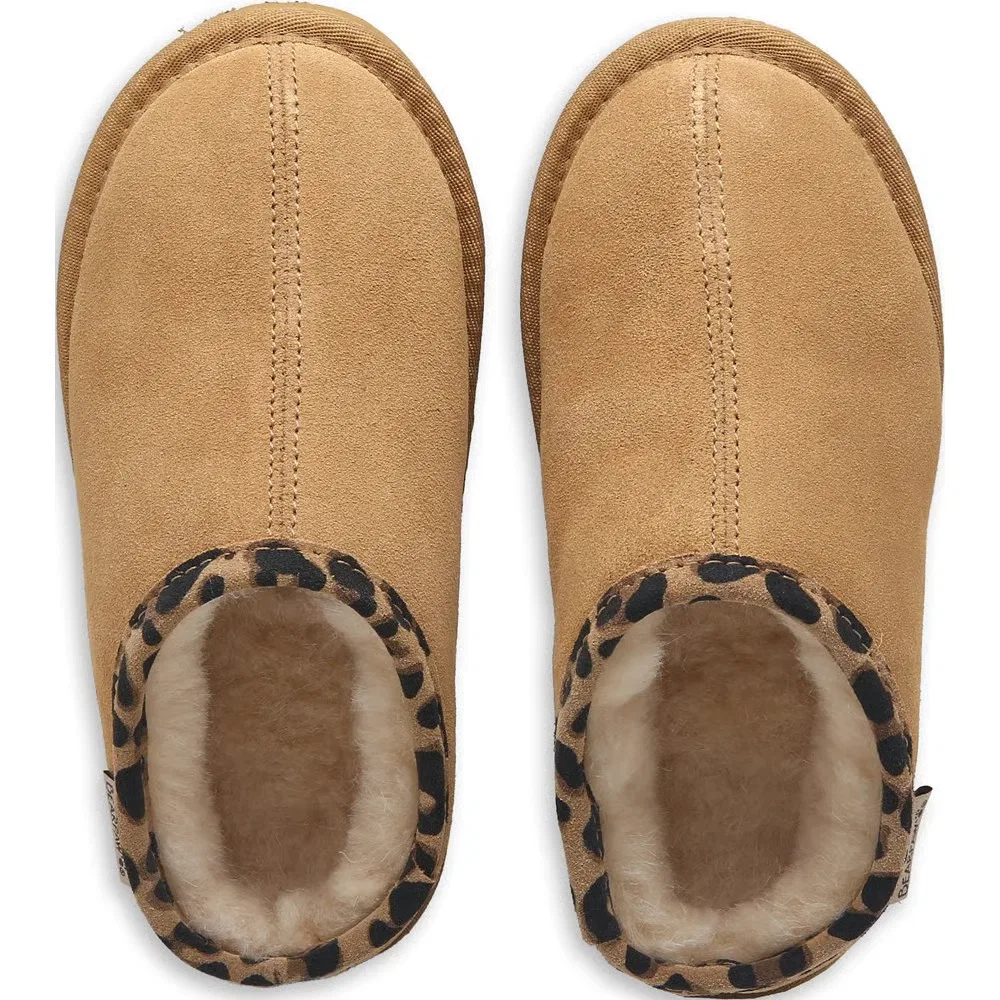 Детские тапочки Tabitha Bearpaw, Iced Coffee/Leopard — фото 4