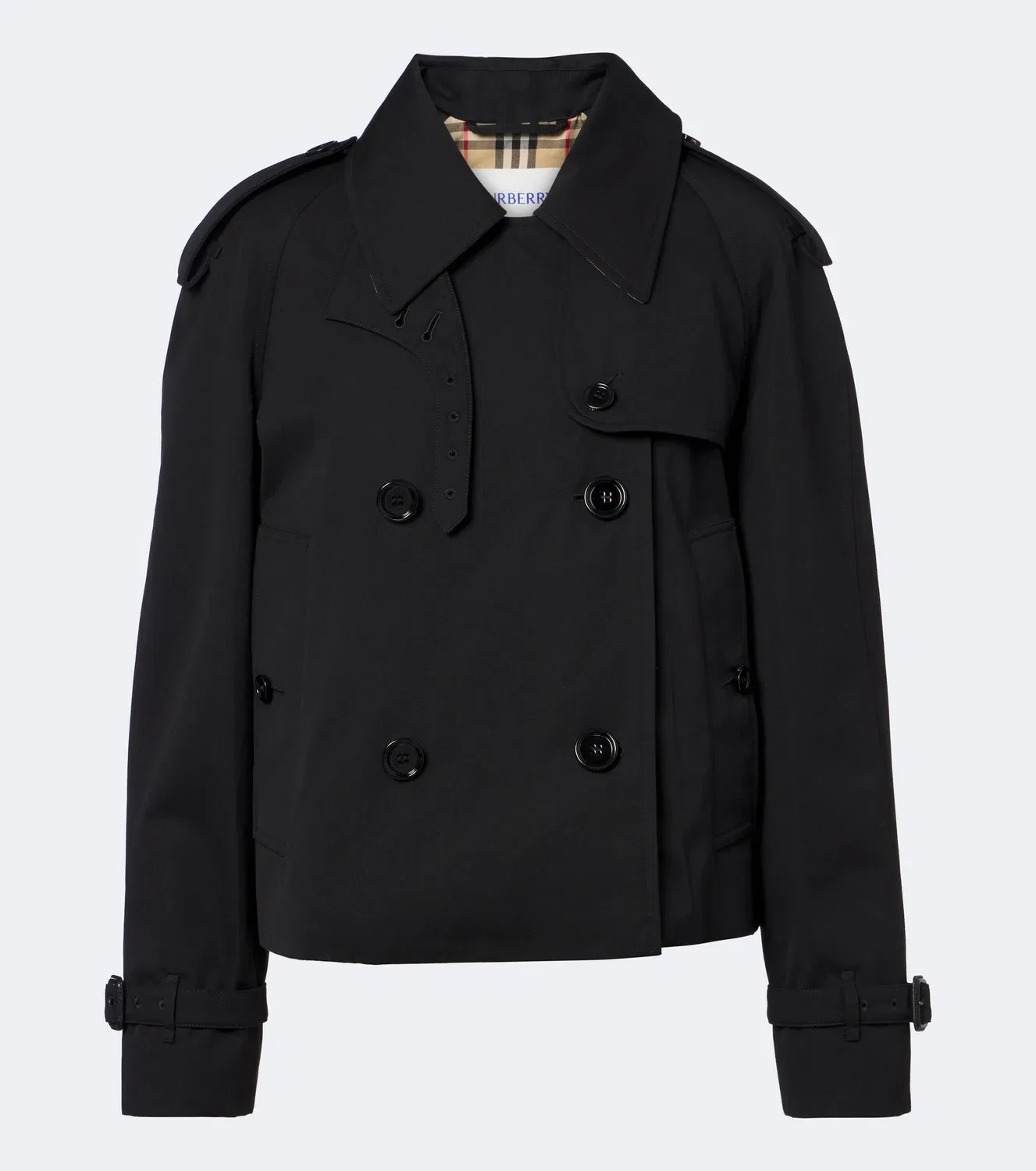 Тренч из хлопкового габардина Burberry, черный