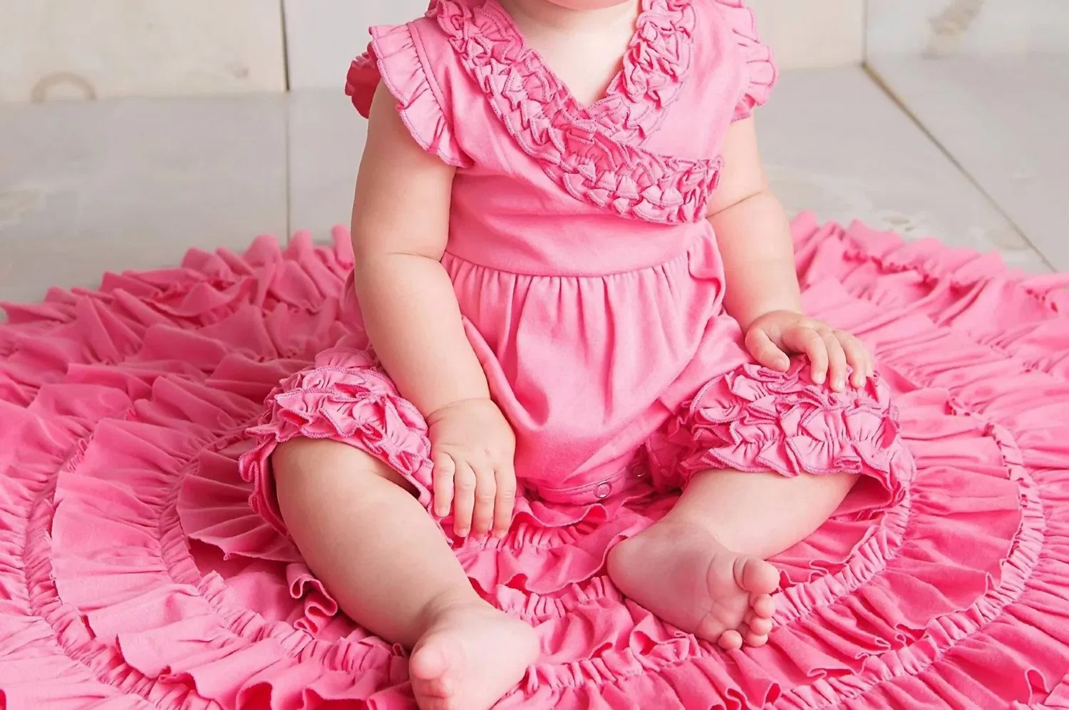Детский боди-комбинезон для девочек из хлопка Ava Lemon Loves Layette, розовый
