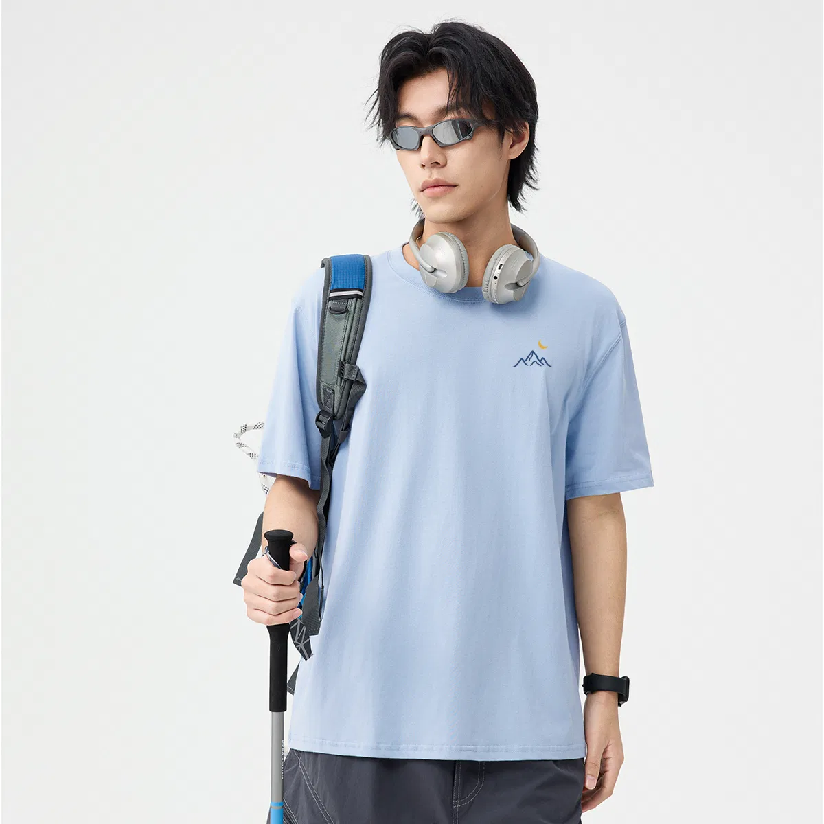 Детский спортивный комплект с логотипом MINISO, Glacier Blue — фото 4
