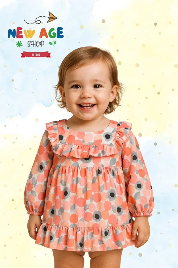 Детское платье для девочек шифоновое New Age Shop, Pink — фото 2