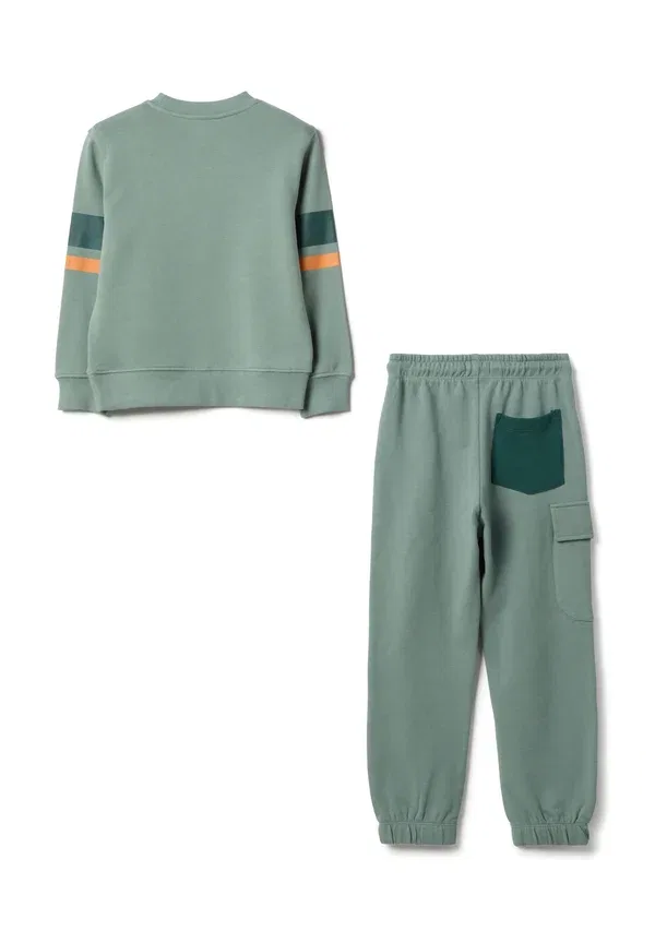 Костюм хлопковый Set regular fit - tracksuit Ovs, Light Green, светло-зеленый — фото 2
