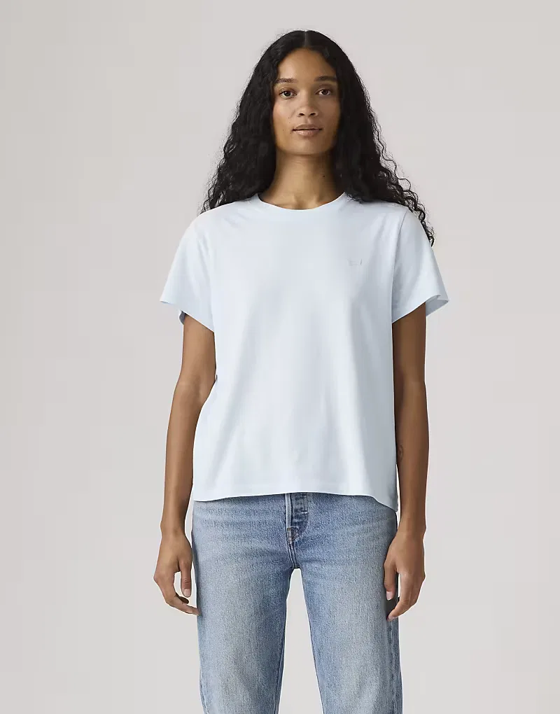 Футболка Levi's с тисненым логотипом на груди, светло-голубой