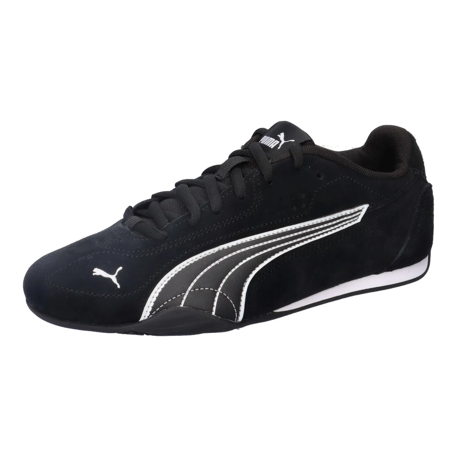 Детские кроссовки с замшевым верхом Catch SD Jr Puma, Schwarz Weiss Schwarz