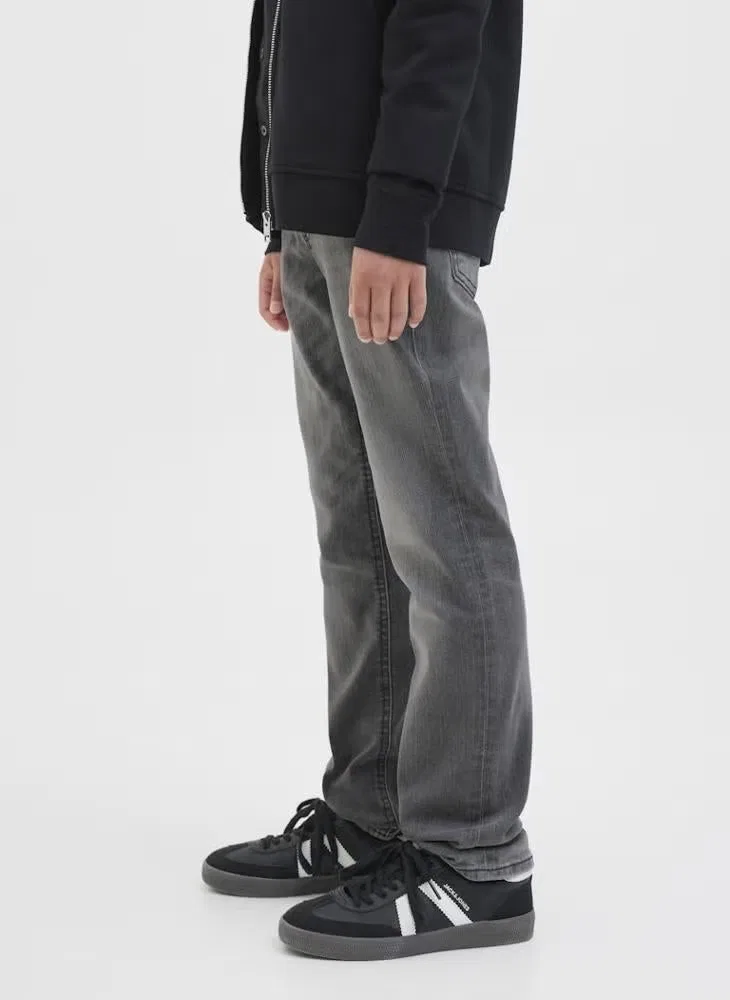 Джинсы прямого кроя с пятью карманами JJOriginal Jack & Jones Junior, черный — фото 4