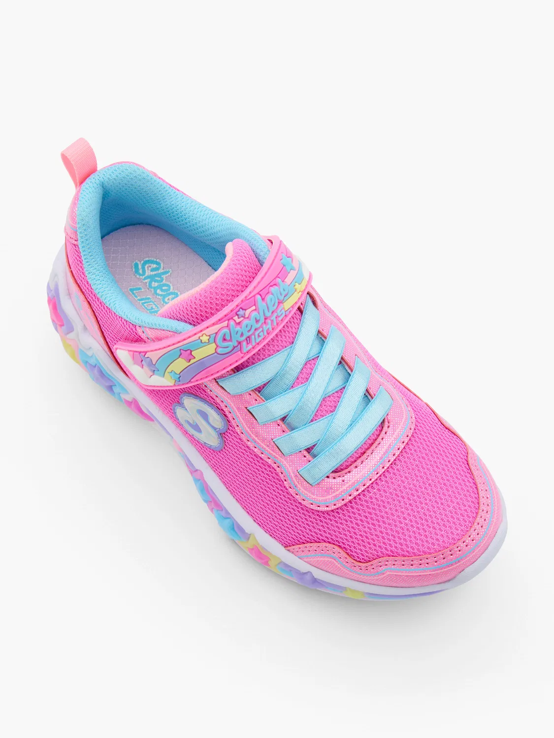 Детские кроссовки со светодиодами Skechers ETERNAL HEARTLIGHTS, розовый — фото 2