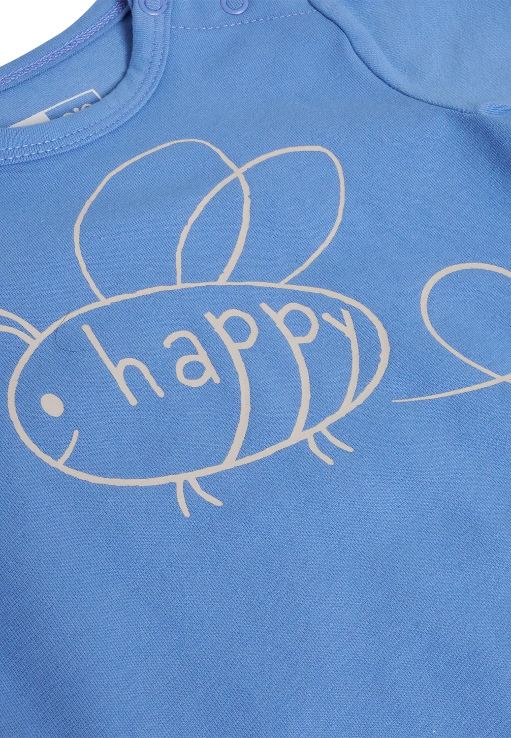 Детский боди-комбинезон с коротким рукавом Hmlgladsome Hummel, Cloudy Blue Lagoon Blue Light Blue — фото 3