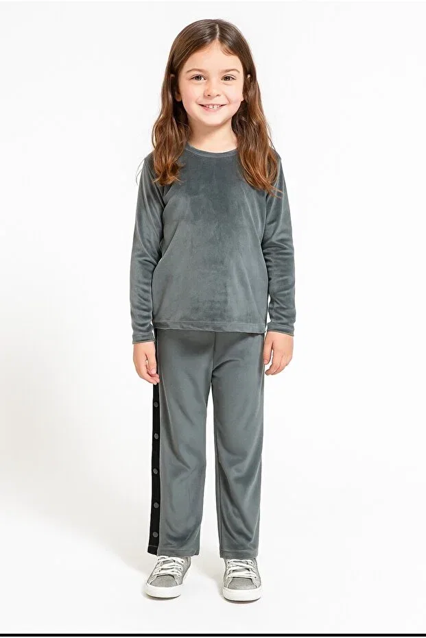 Детский велюровый костюм Basics Biancofiglio, Gri