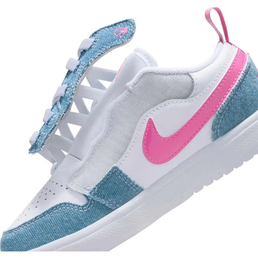 Кроссовки с липучками Jordan 1 Low Alt PS Nike, Зелено-белый — фото 2