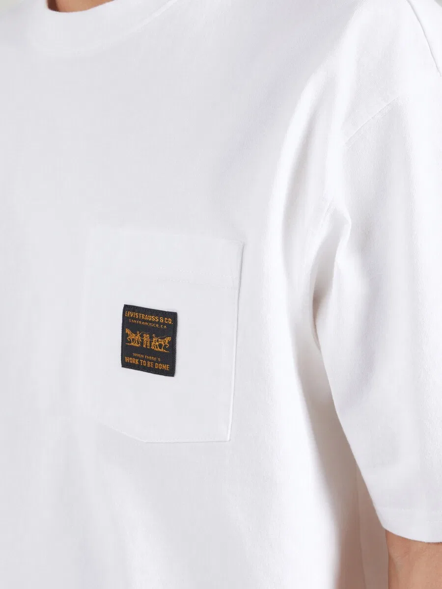 Футболка LEVI'S WORKWEAR белого цвета — фото 3