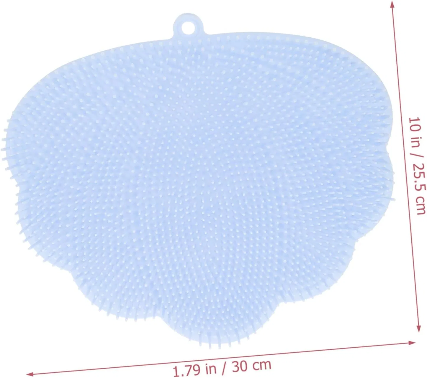 Щетка для тела с присоской, Healifty, силиконовая, 30x25.5x3 см, Синий — фото 2
