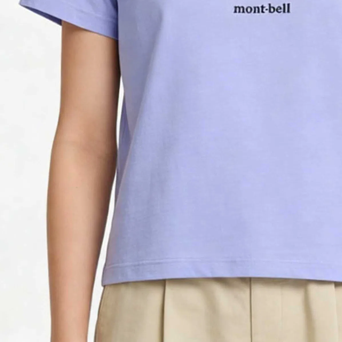 Детская футболка с круглым вырезом MONTBELL, Lavender — фото 4