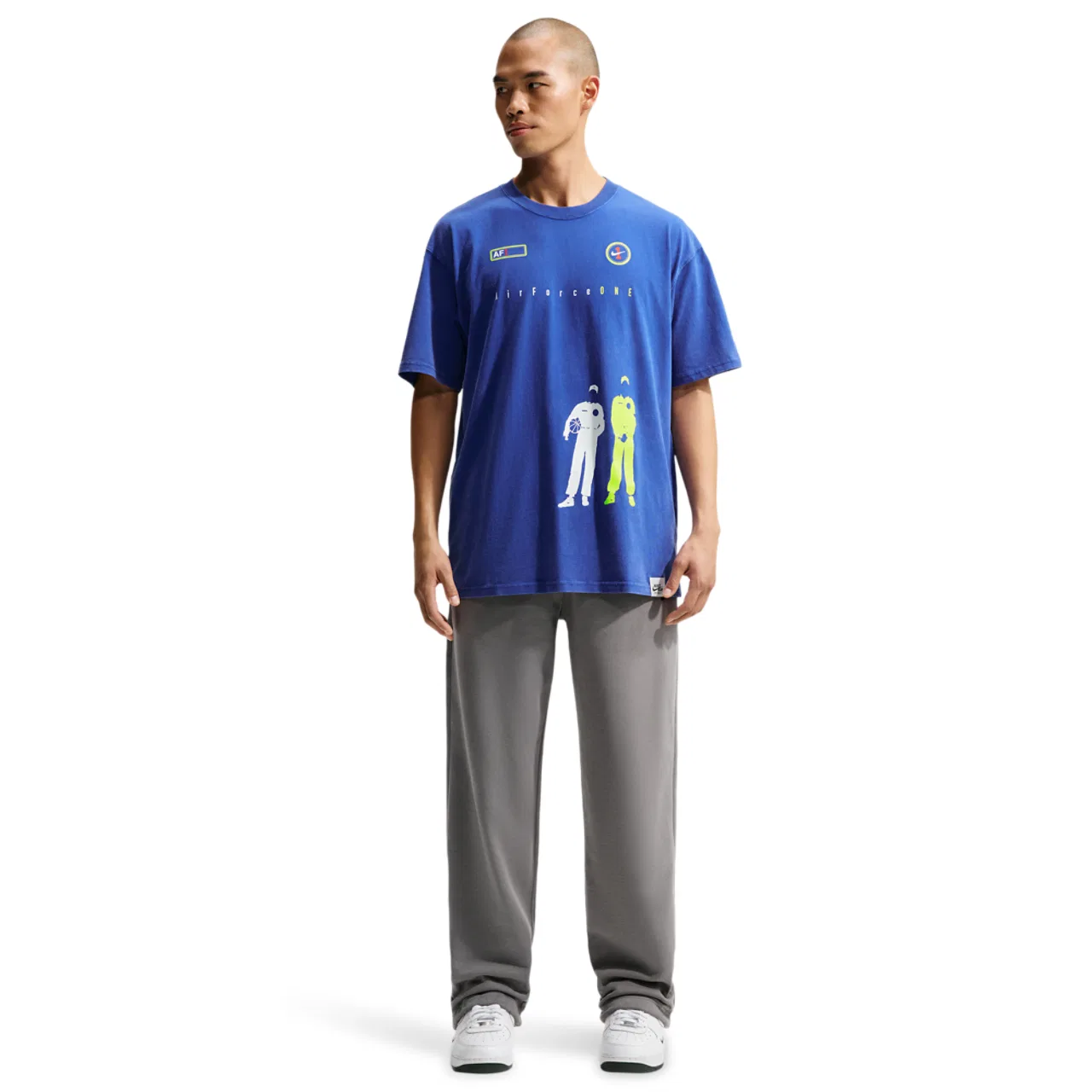 Мужская футболка с принтом Nike NSW Loose Af1 Dna Tee, Old Royal — фото 4
