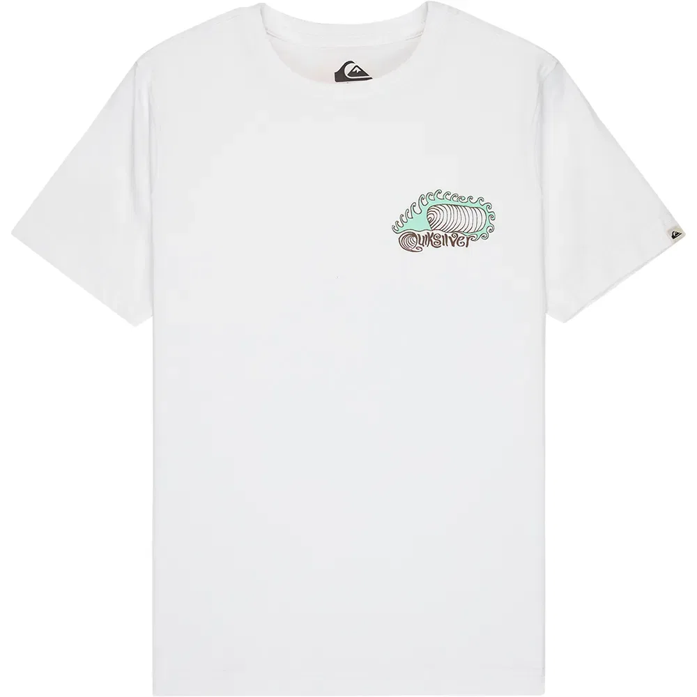 Детская футболка с принтом Skeleton Ride Quiksilver, White