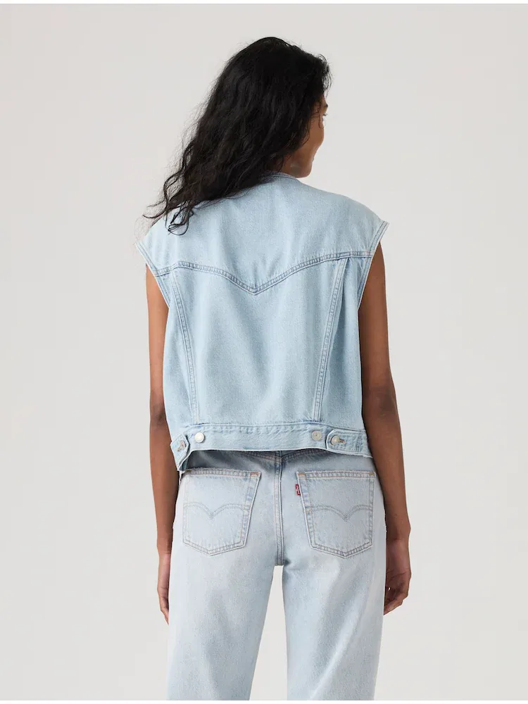 Жилет из смесового хлопка LEVIS — фото 3