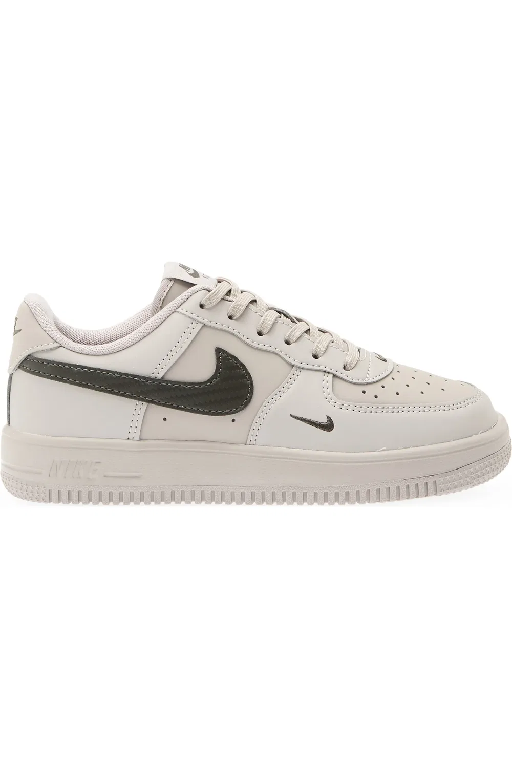 Детские кроссовки баскетбольные Air Force 1 Nike, College Grey/Newsprint — фото 3
