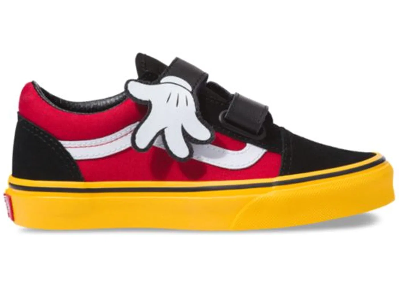 Детские кеды Lifestyle Vans Old Skool V Vans, Mickey Mouse Hugs/Yellow