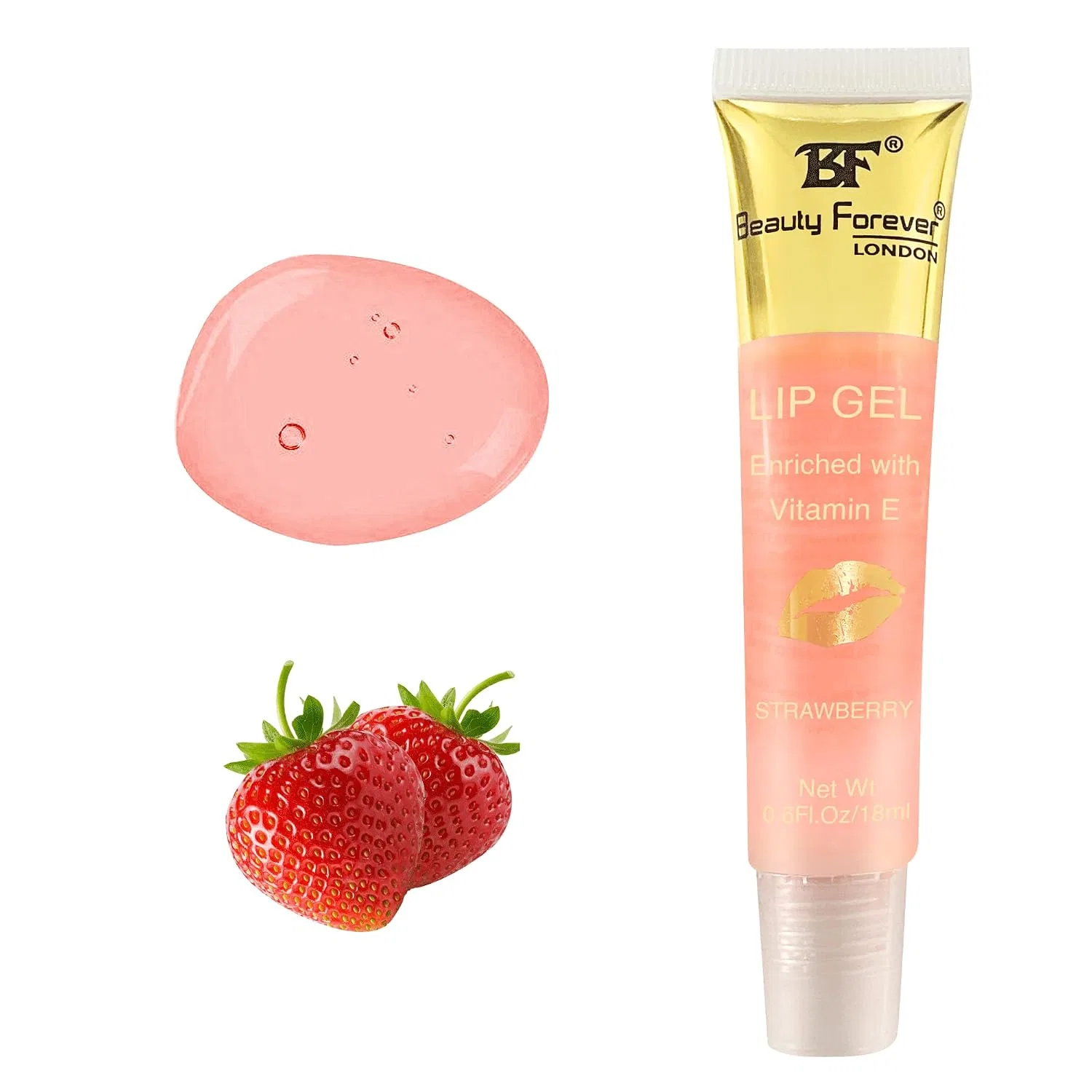 Лип-гель прозрачный увлажняющий, Beauty Forever, 18 мл, Strawberry Bf Beauty Forever — фото 2