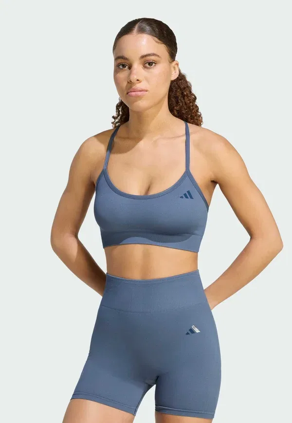 Спортивный бюстгальтер с легкой поддержкой Adidas Performance, чернильный