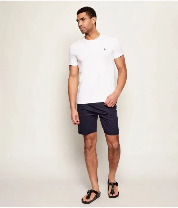 Мужской комплект футболок 2 штуки Custom Slim Fit Polo Ralph Lauren, белый — фото 2