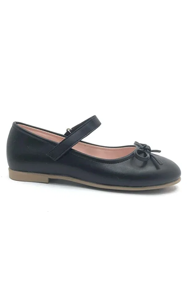 Детские туфли для мальчиков с принтом Iremsu pisi mustache velcro girls' ballerina shoes black-skin Kcmn, Black Skin — фото 2