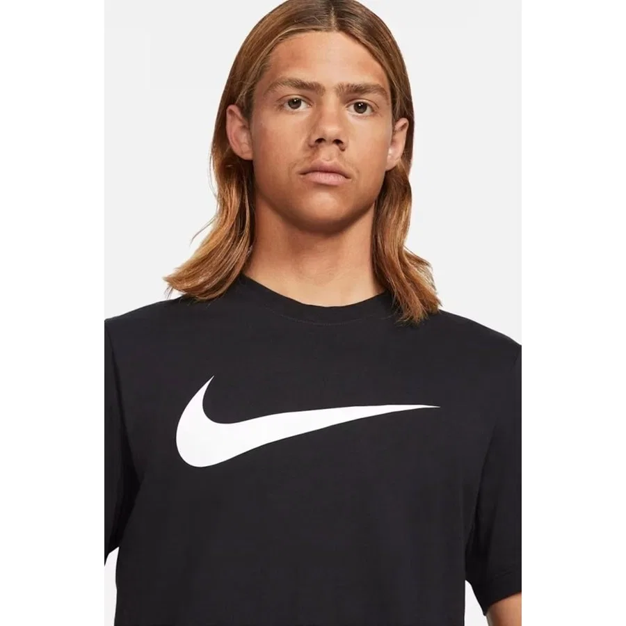 Футболка с принтом Sportswear Swoosh Nike, Черно-серый — фото 3