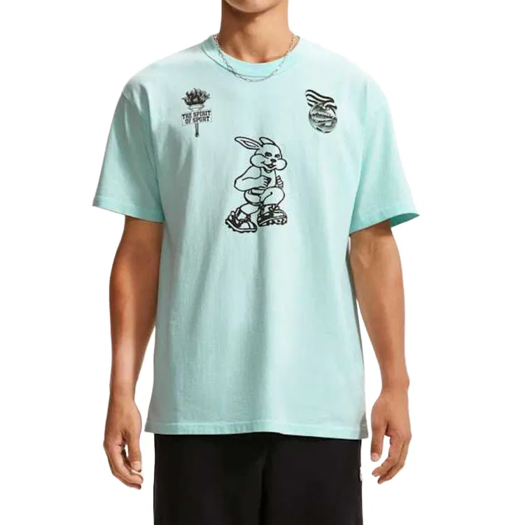 Мужская футболка с круглым вырезом Turquoise Nike