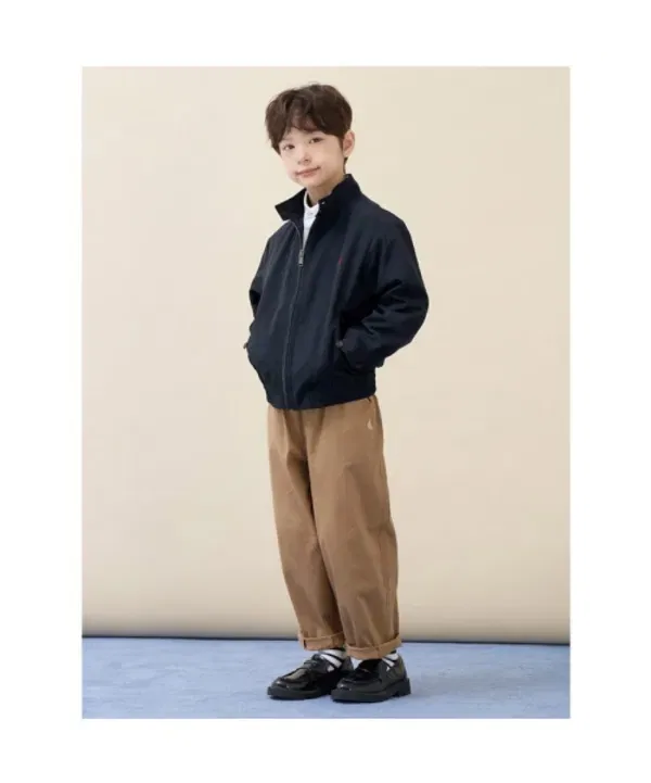 Утепленные брюки из хлопка, Woven Curved Pants, Beanpole Kids, бежевый — фото 4