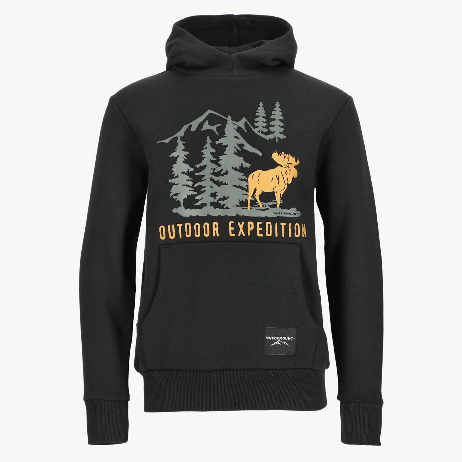 Детское худи с капюшоном Forest Hood JR Swedemount, Schwarz Bunt