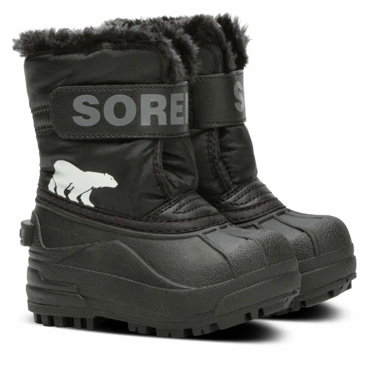 Зимние ботинки для малышей Snow Commander Sorel, Black Charcoal