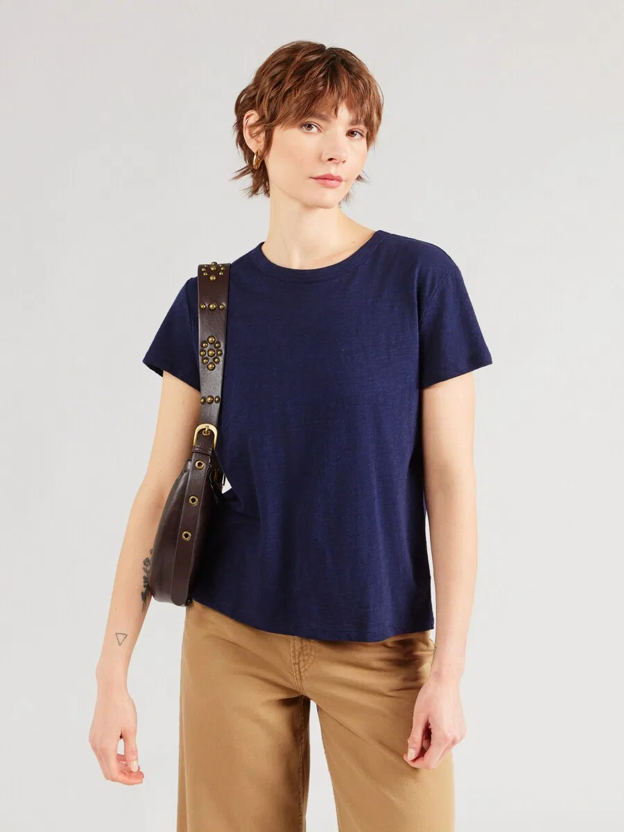 Футболка GAP FOREVERSOFT темно-синего цвета — фото 2