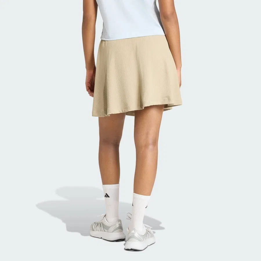 Юбка из рибаны All Szn Ribana adidas, Белый — фото 2