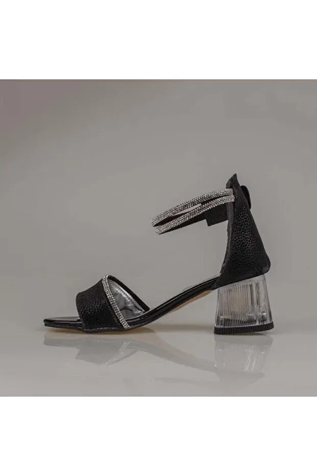 Детские классические туфли для девочек с принтом Black Stone Trend Adımlar, Black — фото 3