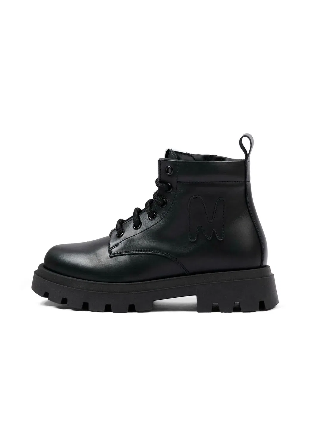 Stivaletti stringati унисекс - ботильоны на шнуровке Msgm, Black