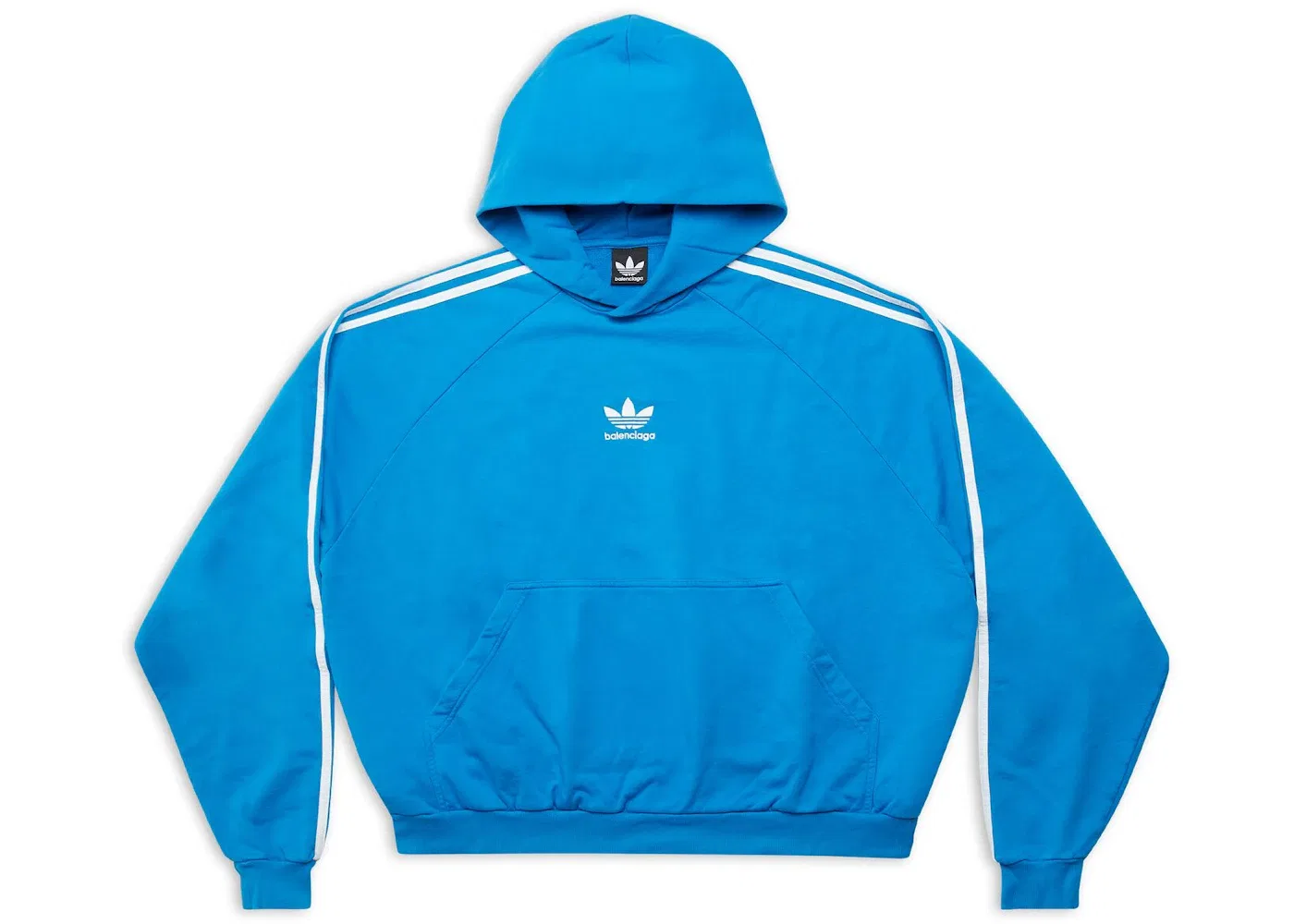 Детский худи свободного кроя Balenciaga x Adidas Fit, Blue