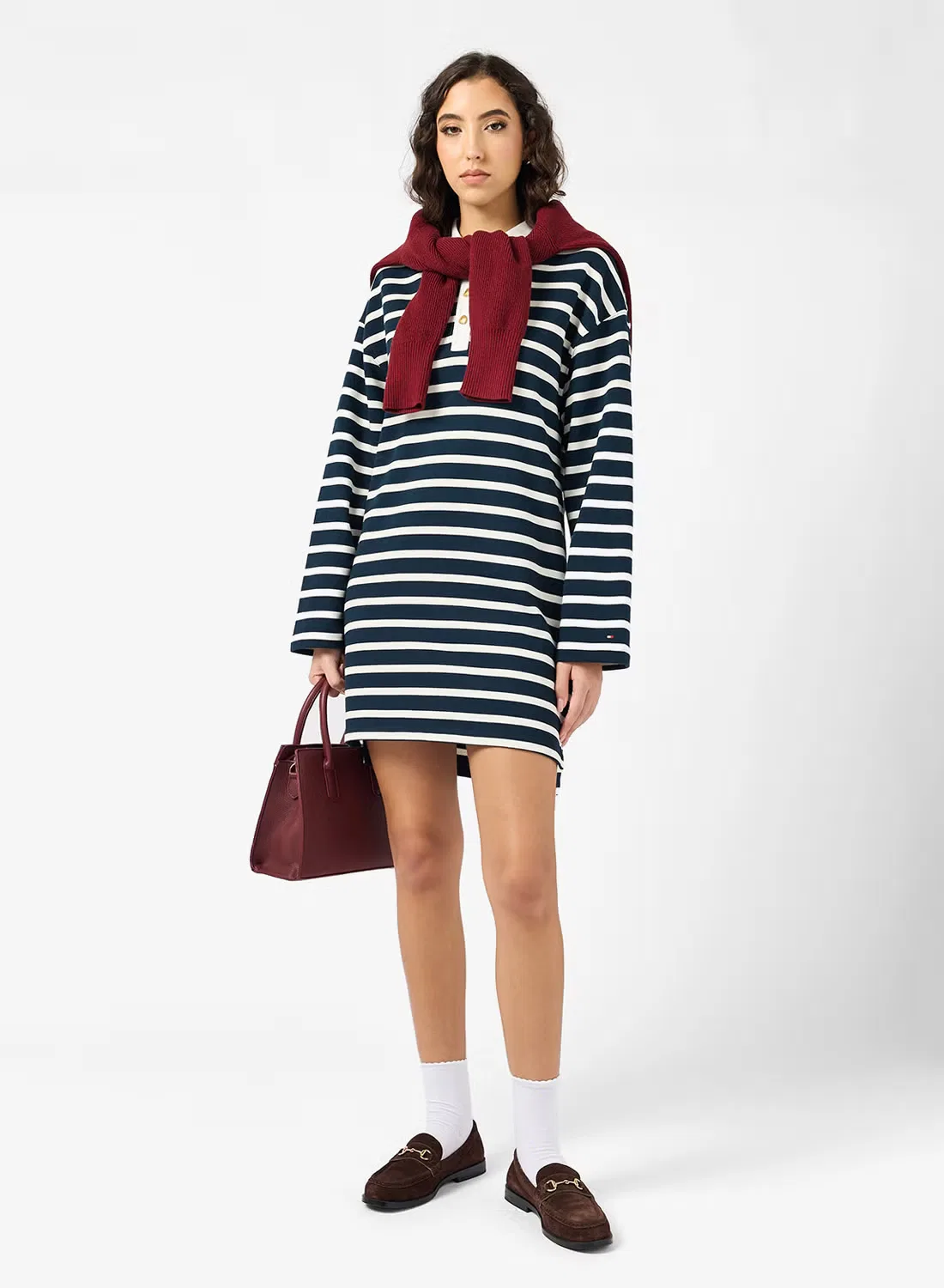 Платье-футболка с принтом в полоску Tommy Hilfiger, мультиколор — фото 4