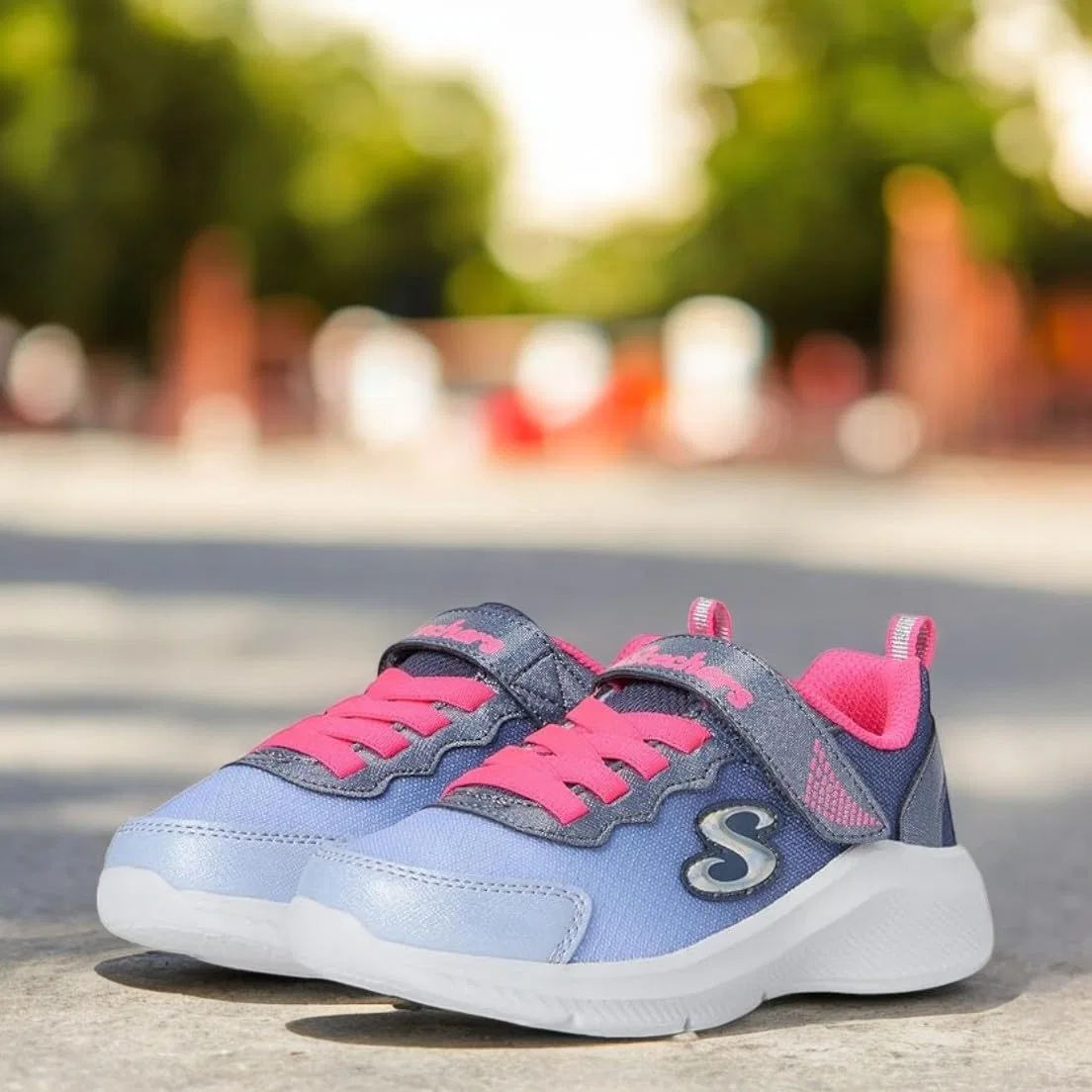 Детские кроссовки для мальчиков Skechers, Red Pink Blue — фото 2