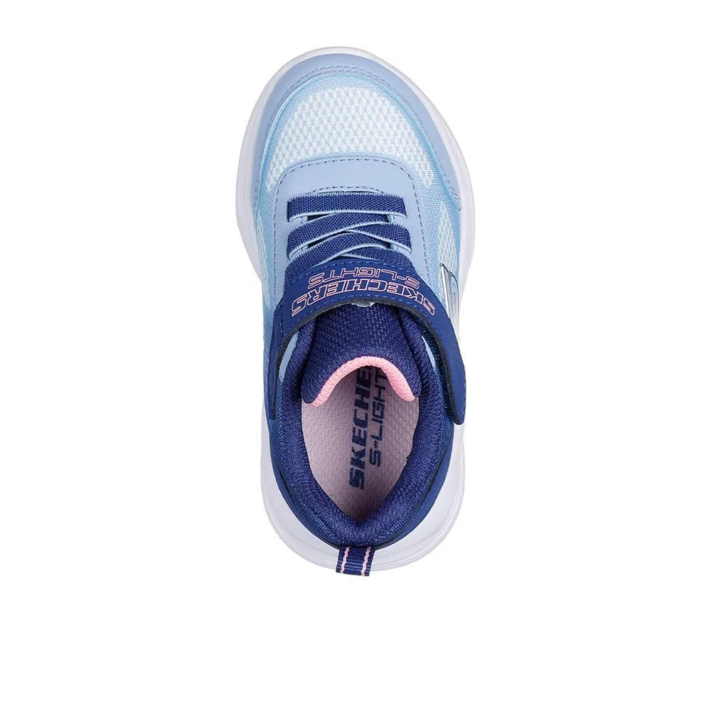 Детские кроссовки для девочек Sola Glow Skechers, Blau — фото 3