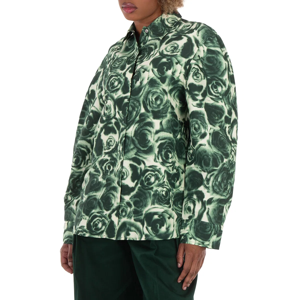 Блуза с принтом Rose Taffeta Burberry, Ivy Ip Pattern — фото 2