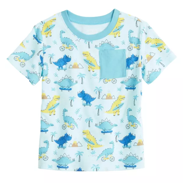 

Футболка с коротким рукавом и принтом для мальчиков Baby & Toddler Jumping Beans, цвет blue beach dinosaurs