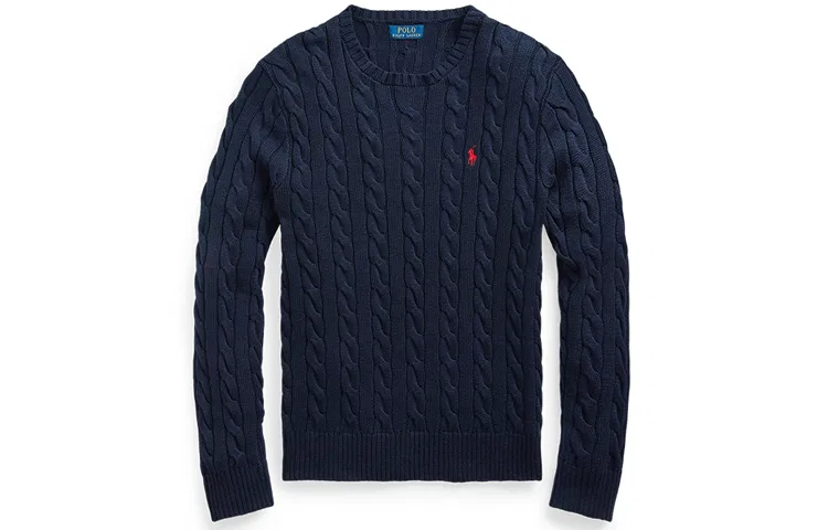 Мужской свитер с длинным рукавом Polo Ralph Lauren, Hunter Navy Blue