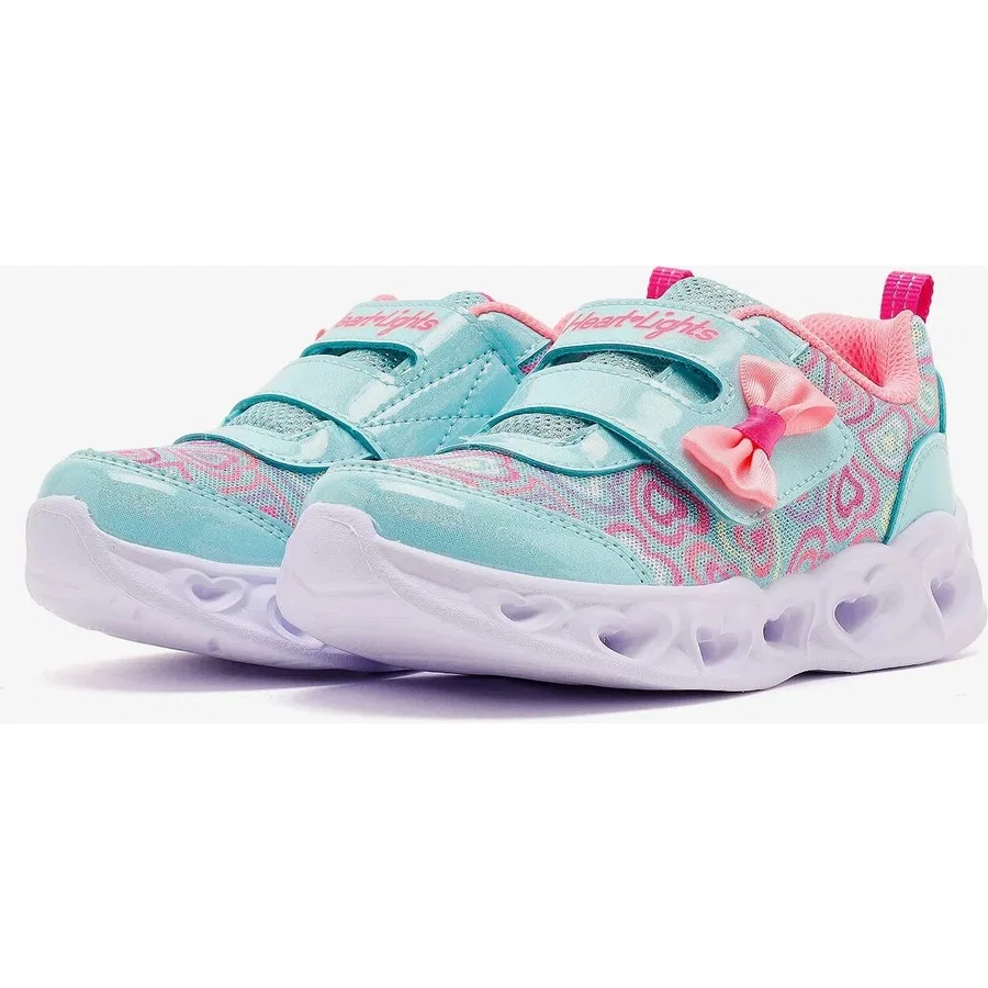 Детские кроссовки с подсветкой Heart Lights Boogie Land Skechers, Розовый — фото 4