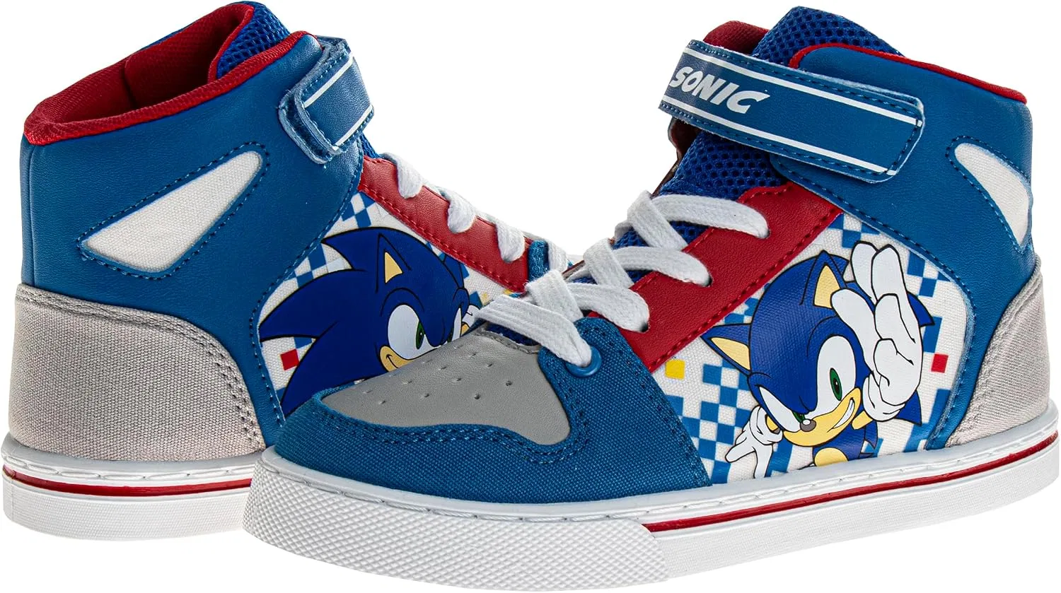 Детские кроссовки для мальчиков с принтом Sonic The Hedgehog Josmo, Blue — фото 4