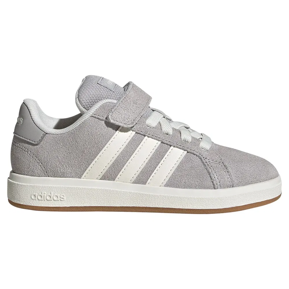 Детские кроссовки для девочек с замшевым верхом Grand Court 00s EL Adidas, Grey