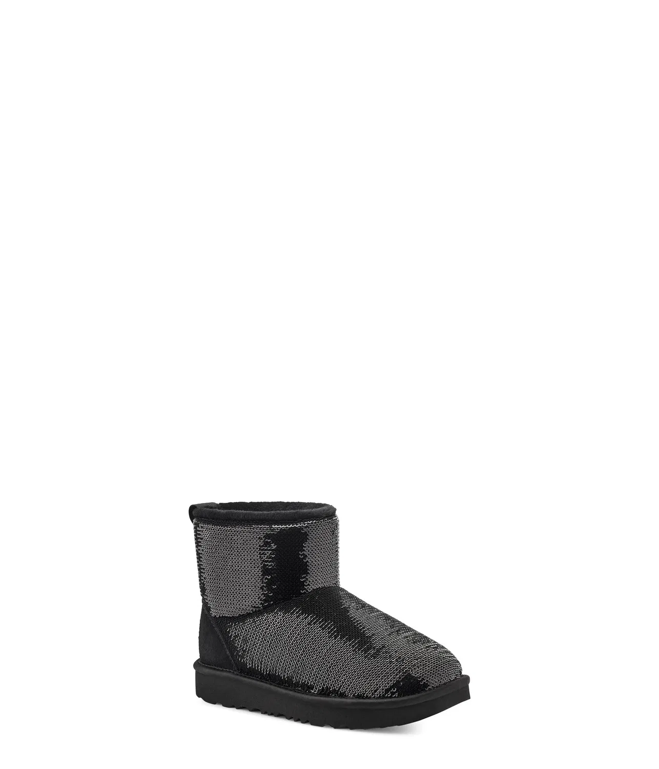 Детские ботинки для девочек с пайетками Classic Mini Mirror Ball UGG, Black