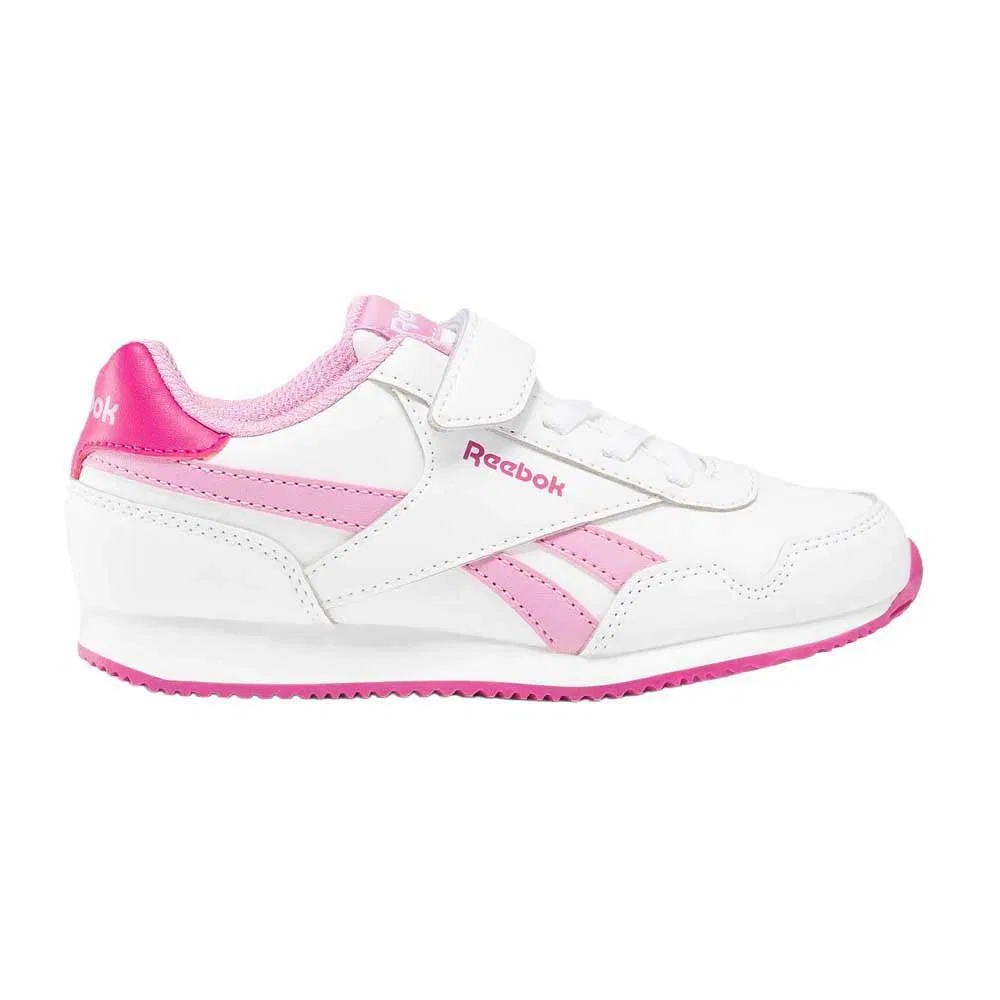 Детские кроссовки для девочек с закрытым носком Reebok Royal CL Jog 3.0 1v Reebok, White Jaspnk Seprpi — фото 3