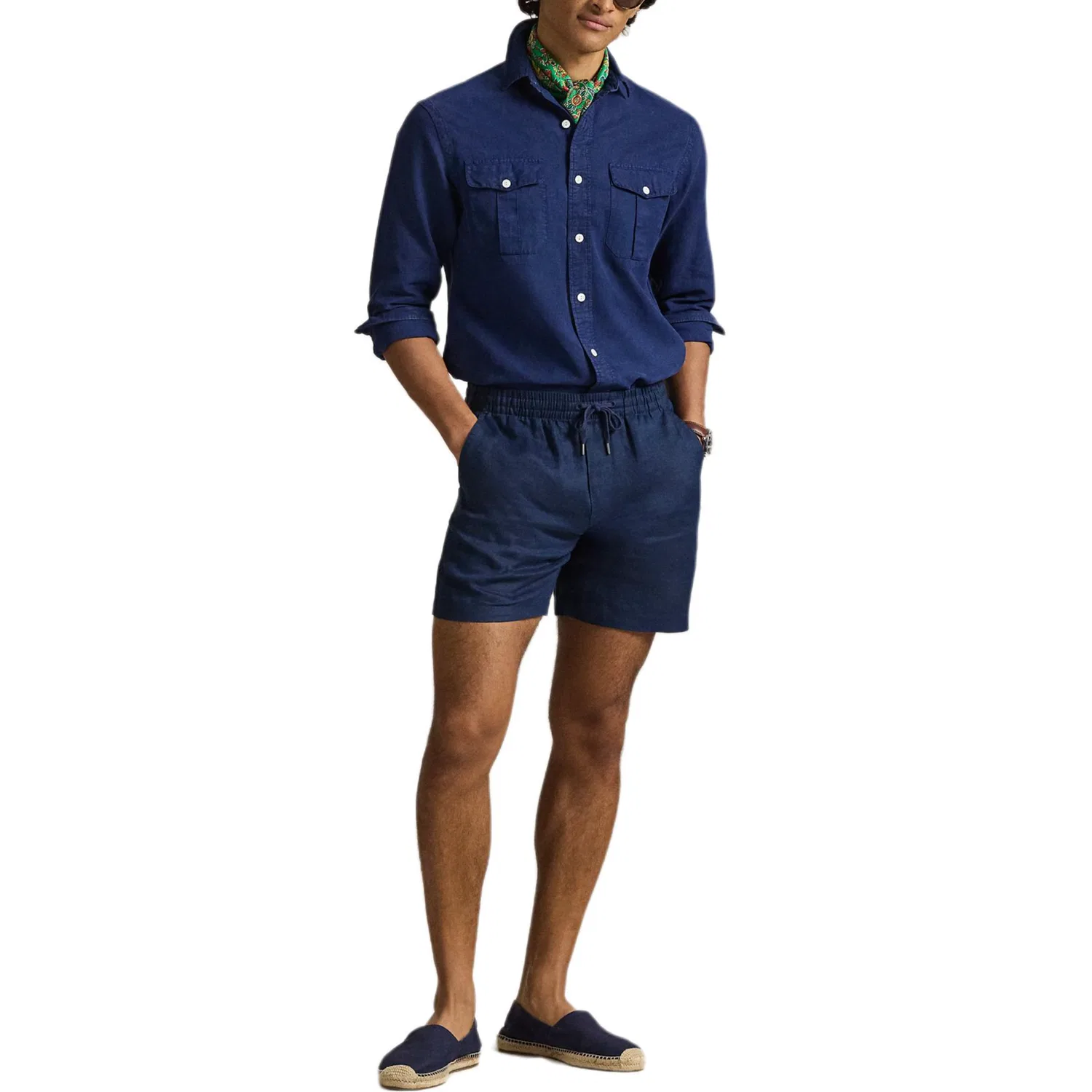 Мужские шорты на завязках Polo Ralph Lauren, Dark Marine Blue — фото 3